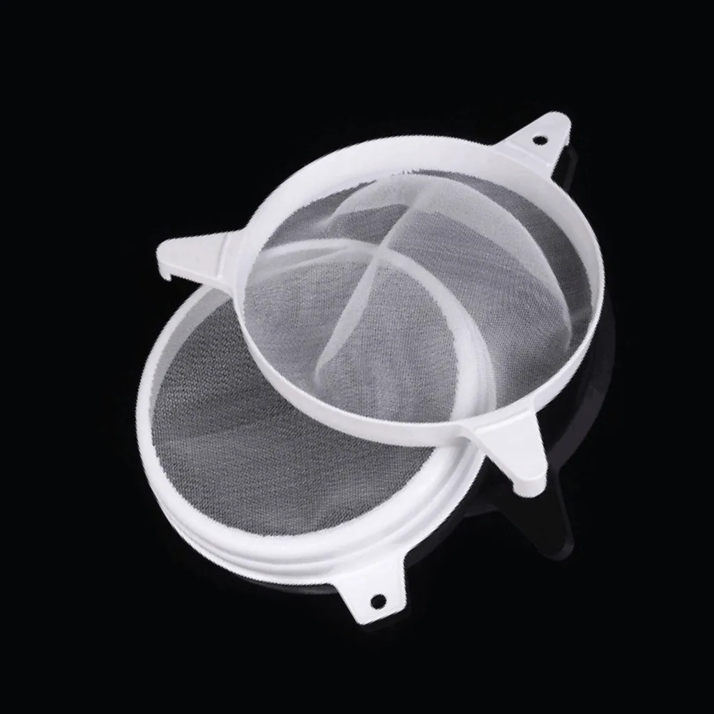 High quality stainless steel Nylon Double Layer Adjustable Honey Strainer Filter Sieve Equipment safe durable Beekeeper Tools