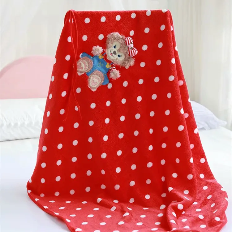 Новинка Shirly May Duffy накидка с брошкой в виде мишки фланелевое одеяло игрушки Кролик стеллалу плюшевая подушка из флиса для кондиционирования воздуха плюшевые куклы