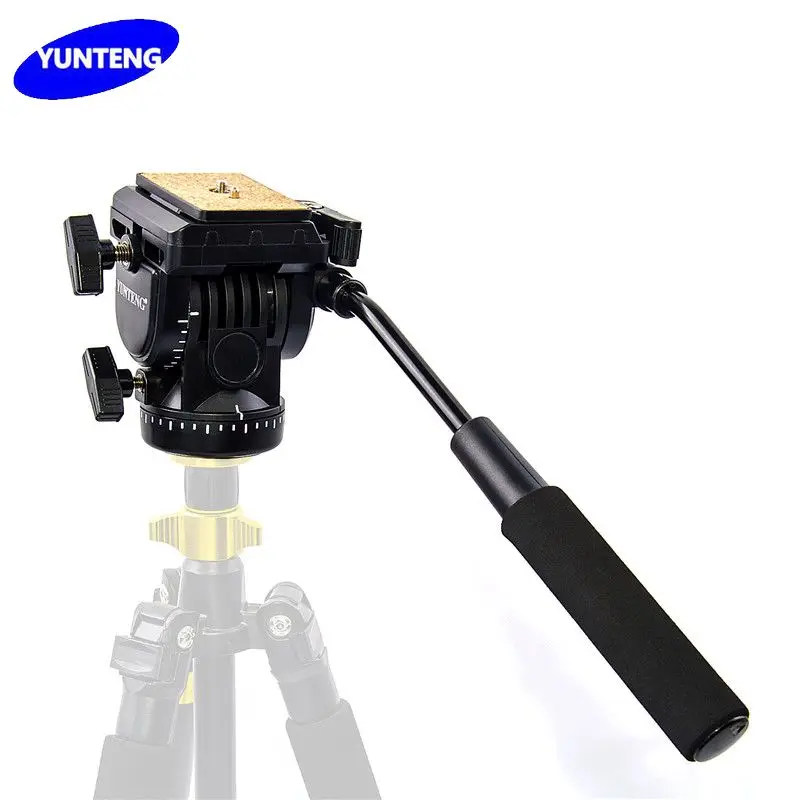 

YUNTENG YT-950 YT950 360 Degrees Hydraulic Pressure Fluid Drag Tripod Head For DSLR DV Video Camera Shooting Filming Slider Rail