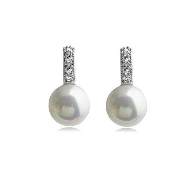 Серьги пусеты OMH 5 пар белые и золотые 18 карат пар|pearl stud earrings|fashion earringsstud earrings |