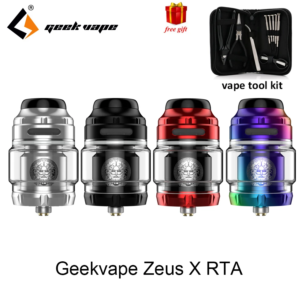 Geekvape Zeus X RTA tanque de 4,5 ml capacidad con 810 Delrin selección de la punta de goteo cigarrillo electrónico atomizador actualización zeus dual/ anubis MTL - 1
