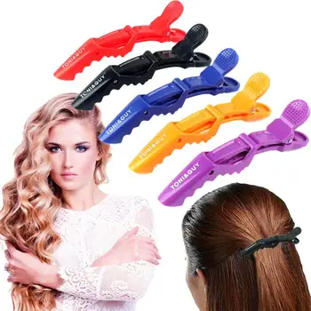 

6PCS Alligator Hair Clip Crocodile Hairclip Bows Accessories Salon Clamp 11.5cm