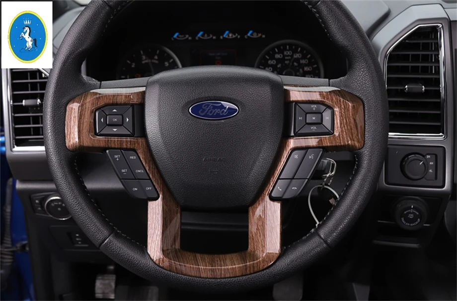 Yimaautotrims стиль для Ford F150 ABS передний руль рамка Крышка отделка 1 шт./2 цвета