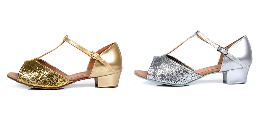 WZJ Золото Серебро Сальса обувь Zapatos De Baile Latino Mujer туфли для латинских танцев для женщин и девочек