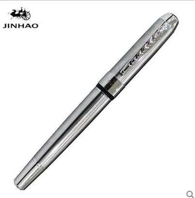 Jinhao 250, Высококачественная цветная Роскошная металлическая авторучка, школьные офисные канцелярские принадлежности, каллиграфия, 0,5 мм, перьевые чернильные ручки, подарок - Цвет: H