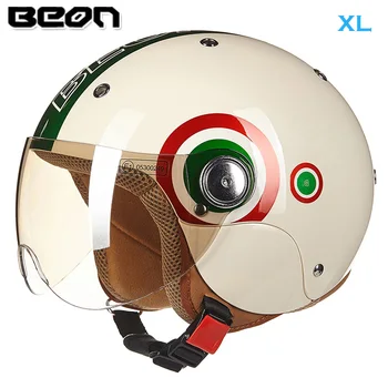 

BEON B103 Children Motorcycle Helmets Boy Girl open face motorbike Motocicleta Casque made of ABS Size XL 52-54cm