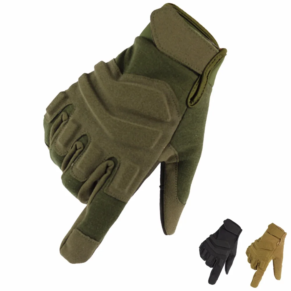 Army Tactical leatherl Gloves Special Forces Outdoor Full Finger Combat