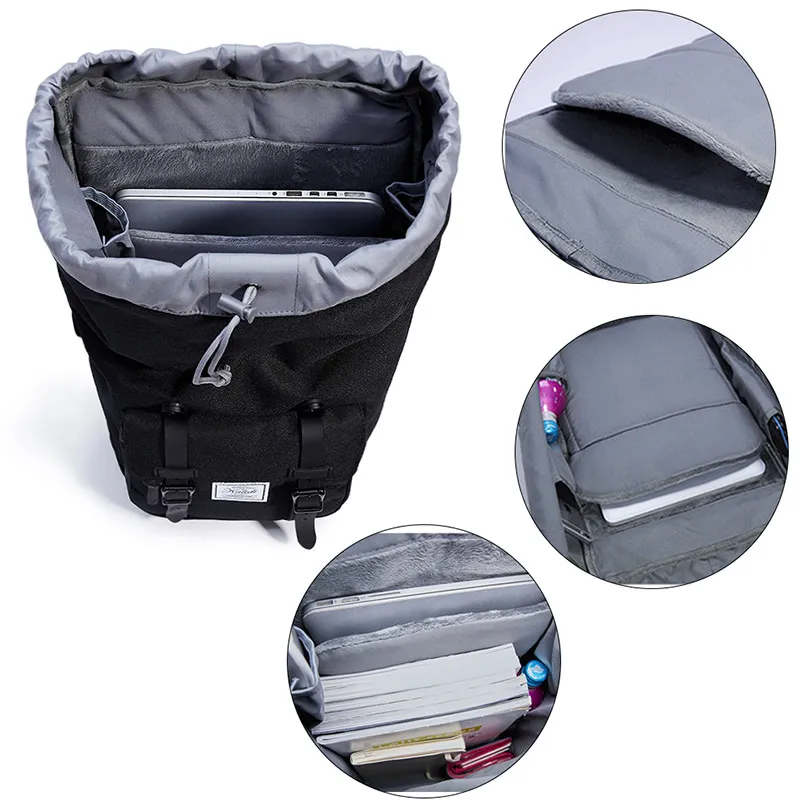 KALIDI Laptop Bag Backpack 15.6 - 17.3 Inch For Men Women Travel School Bag For Macbook Air Pro 15 17 Fashion Notebook Bag USB