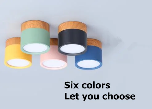 10PCS Surface Mounted 5W/12W LED downlight Ceiling Lamps LED spot lights 220V Ceiling Fixtures Lighting 5 colors down lamp