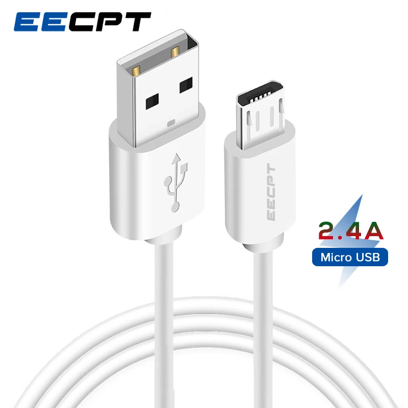 Кабель Micro USB EECPT 2 4 А для быстрой зарядки и передачи данных зарядное устройство с