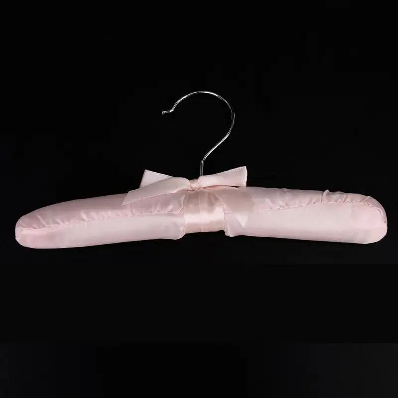 5 шт. практичные сушильные решетки для одежды губки мягкие атласные вешалки для одежды Вешалки для одежды висячие вешалки(розовый