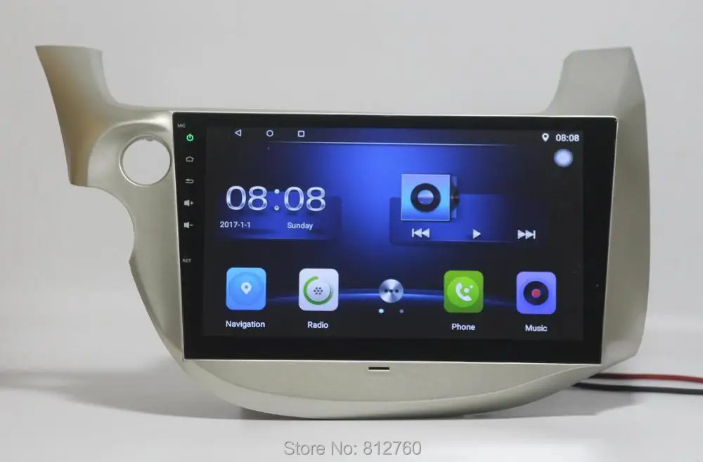 Perfect Nedehe 10.1" Android 8.0 Car DVD GPS for HONDA FIT JAZZ 2007 2008 2009 2010 2012 2013 car radio video player Capacitive screen 8