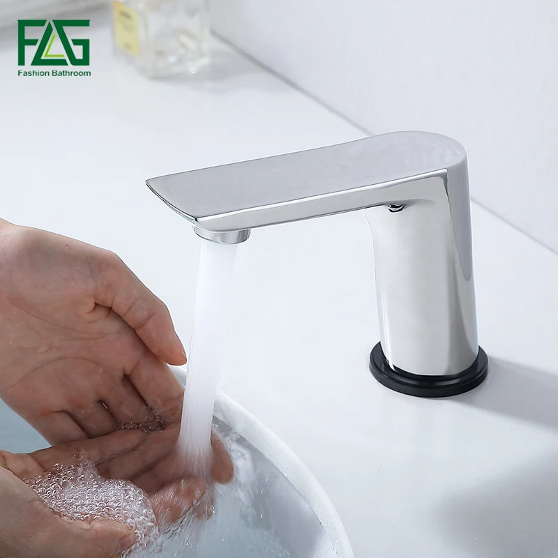FLG Smart Touch Control смесители для умывальника Новый дизайн хромированный Сенсорный