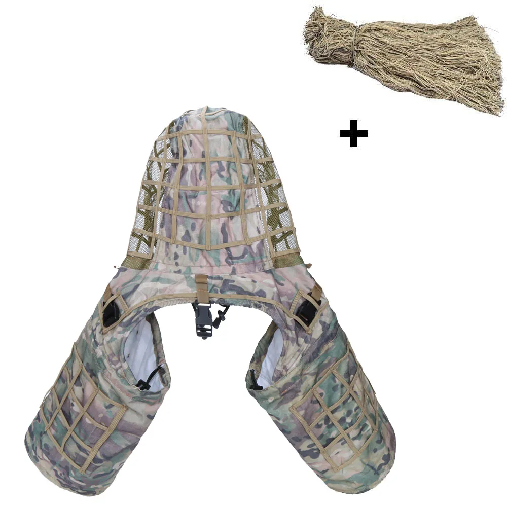 Sniper Ghillie Suit Foundation Viper Hood+ 1 сумка Ghillie Thread для создания собственного костюма Ghillie