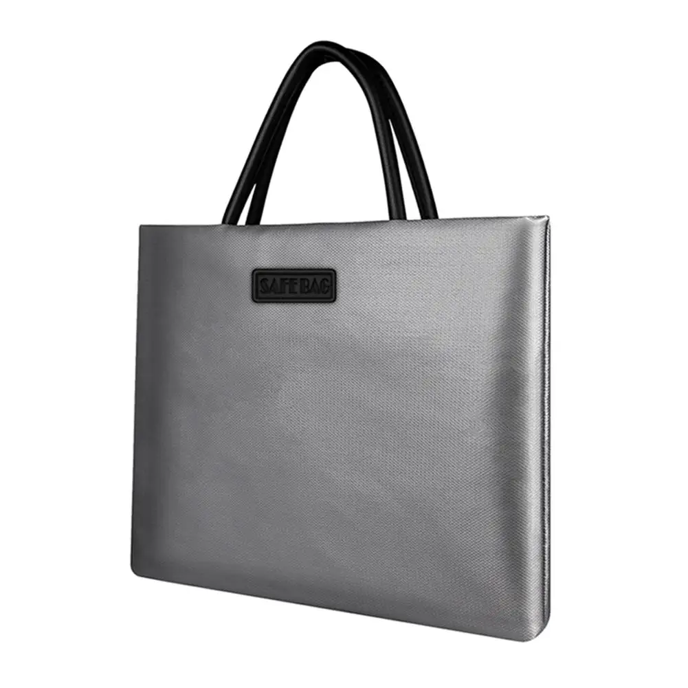 Maletín bolso de fuego documento Bolso grande de doble cara de fibra de vidrio de silicona Material de archivo de empresa ordenador de casa, bolsos, bolso de