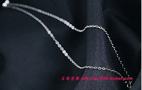 

FREE SHIPPING 10pcs/lot 43cm Silver Plated/Alloy/Zircon Necklace Chain Accessory Fashion Charm Jewelry Findings&Components