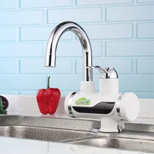 Xueqin Мгновенный водонагреватель светодиодный цифровой кухонный кран Смеситель кран для ванной комнаты кран для горячей воды Электрический кран AU Plug
