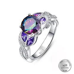 808 магазин моды кристалла кольца Показать элегантный темперамент ювелирные женский кулон девушки серебряные Fine Jewelry обручальное кольцо