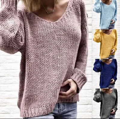 New v-neck sweater and loose sweater&ltbr&gt | Женская одежда