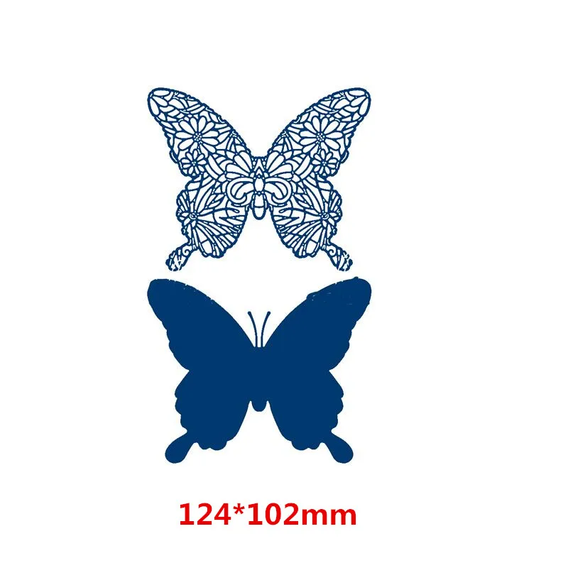 

2pcs Butterfly Metal Cutting Dies for Scrapbooking DIY Card Album Embossing Card Making Paper Decor New 2019
