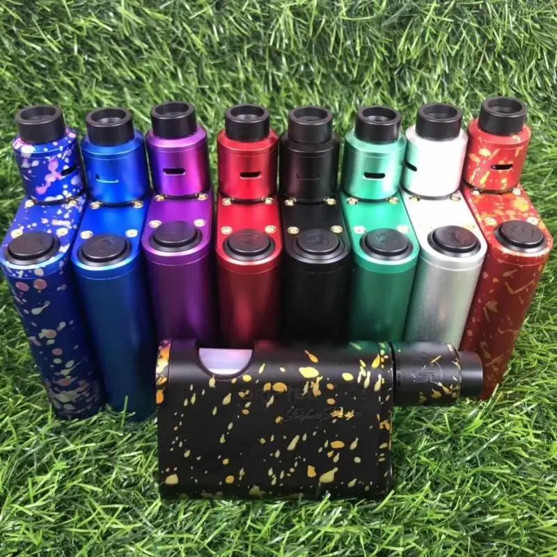 

Goon 528 Squonker box mod V1.5 RDA kit Dual parallel 18650 configuration Anodized aluminum bady and components vape vaporizer