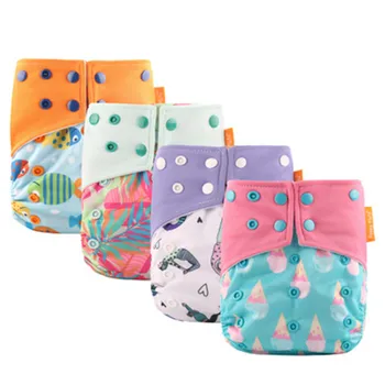 

Baby Nappies Washable Child Cartoon Waterproof Cloth Cover Diaper Reusable Wash Breathable Cloth Nappy for 0-3Year 3-15KG Infant