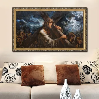

Jesus Christ Jesus Canvas Posters and Prints Wall Art Pictures for living room Home Decor cuadros decoracion Oil painting 165
