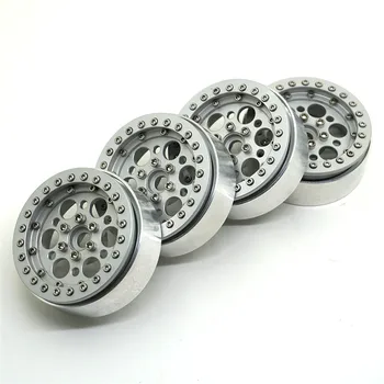 

2.2 Inch Silver Beadlock Wheel Rims 2.2'' Wheel Hubs For 1:10 RC SCX10 Wraith 90018 90022 90027 90046 90047 CC01 TRX4 TF2
