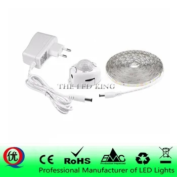 

DC12V LED Strip Motion Sensor Light Auto ON/OFF Flexible LED Tape 1M 2M 3M 4M 5M 10M SMD2835 Bed light with power supply
