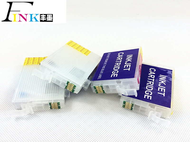 4 цвета T0911N пустые чернильные картриджи для принтера Epson C90 CX5500 CX5501 CX5505 CX5510 T10 T11 T13