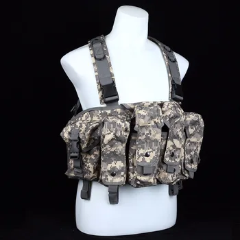 

Military Tactical Vest With Many Pockets Camouflage Wargame Body Molle Army Hunting Vest CS SWAT Team Outdoor Hiking Equipment