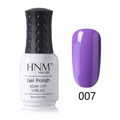 HNM розовый фиолетовый цвет Лак Для Ногтей Стойкий УФ-Гибридный лак Vernis Полупостоянный лаковый лак Vernis a Ongle Nagellak - Цвет: P007