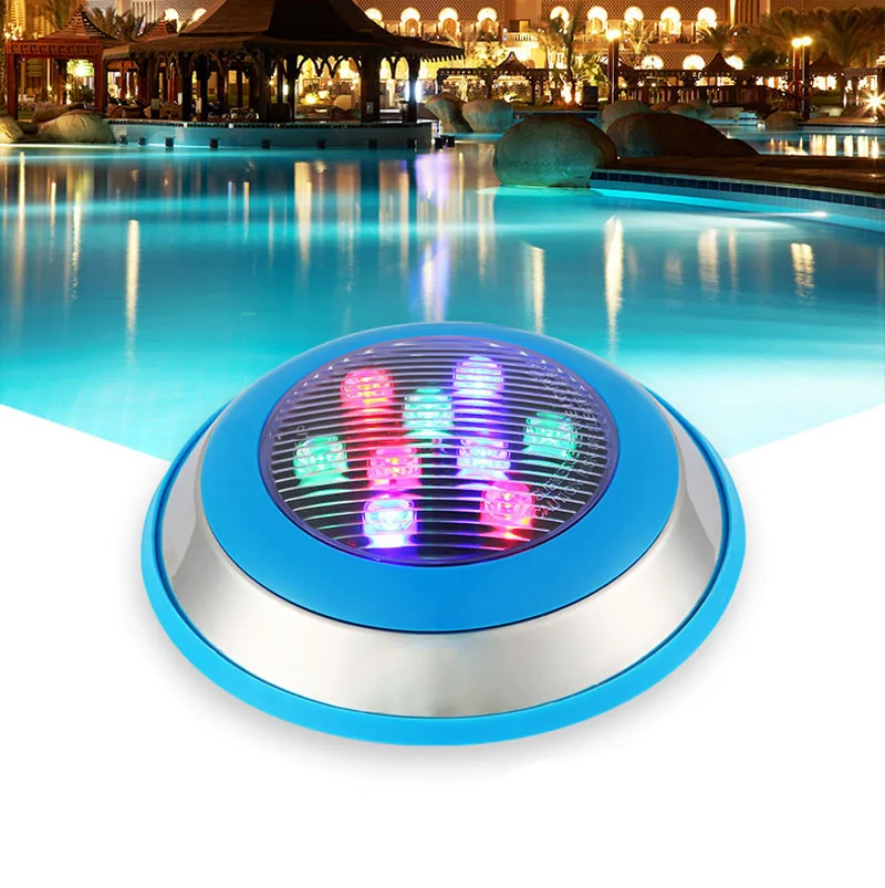 #cheap Fanlive 5PCS 6w 12w 15W 18w 24w 36W RGB Led Swimming Pool Light IP68 AC 12V 24V Led Underwater Lights For Ponds Lighting
