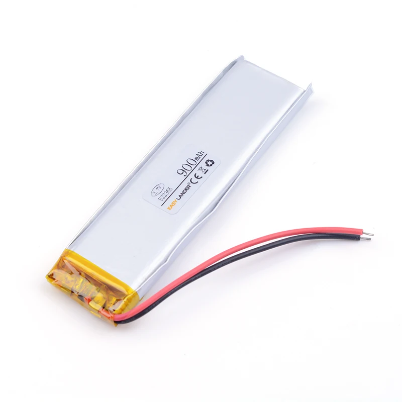 900 mah 522365 battery for dash cam 3.7 V lithium polymer battery