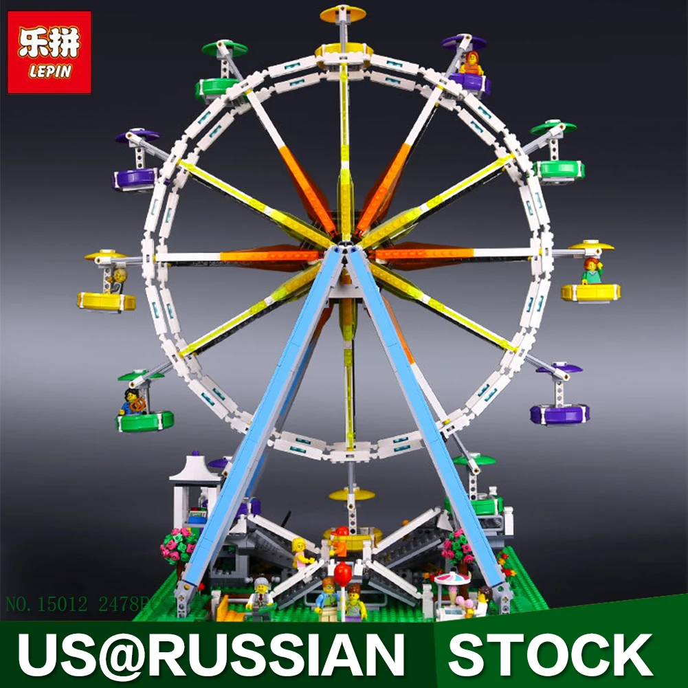 

LEPIN 15012 City Creator Expert Ferris Wheel Model Building Kits Blocks 2478Pcs Bricks Toys