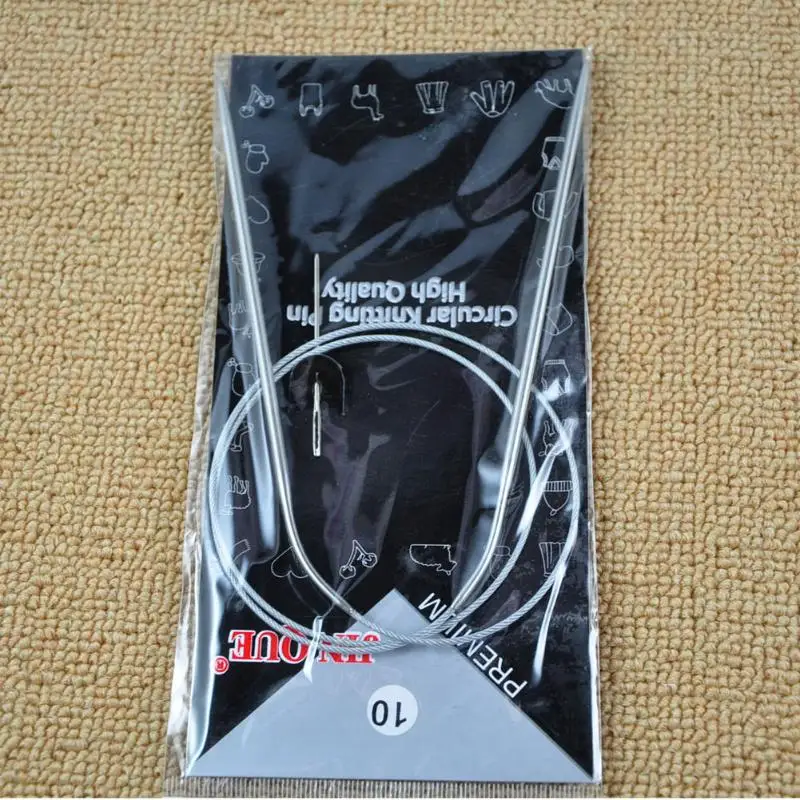 11pcs 43/65/80/120cm Stainless Circular Knitting Needles Set knitting needles sewing accessories Needles knitted set Size 6-16