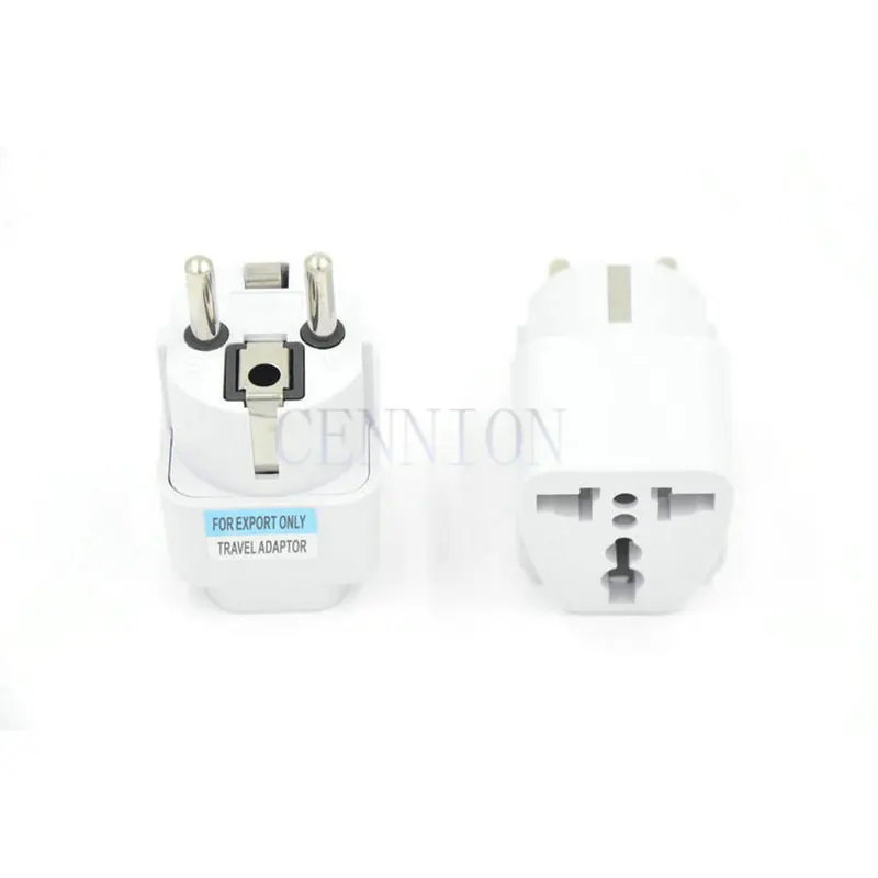 US EU UK AU to DE AC Power Plug Travel Adapter Converter 100pcs express shipping