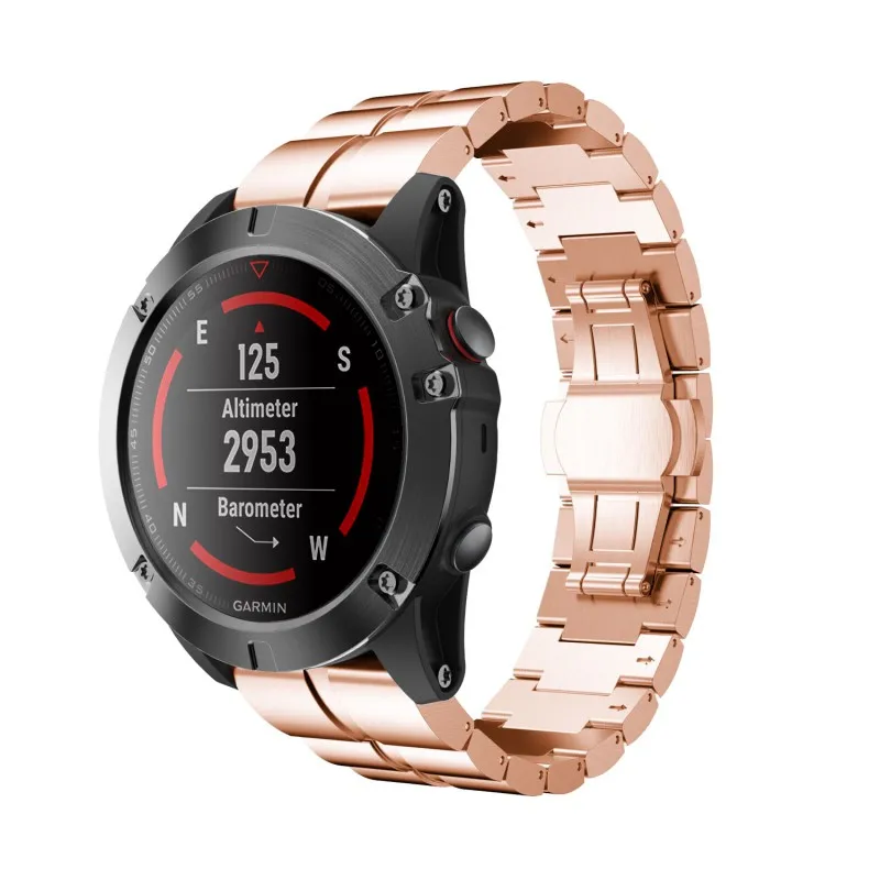 26 мм металлический сменный ремешок из нержавеющей стали для Garmin Fenix 5X Fenix 3 3HR Band Quick Release Fit ремешок для часов браслет