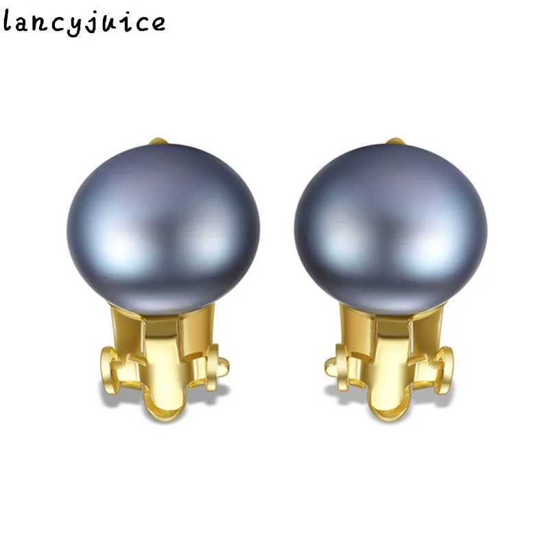 

Freshwater Clip Earrings No Pierced Ears Sterling Pearl Silver Freshwater Earrings for Women for Party Jewelry Fine Jewelry