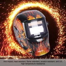 Солнечная энергия авто затемнение Сварочная маска шлем сварщик крышка Регулируемая череп шаблон сварщик шлифовальный колпачок защитная маска