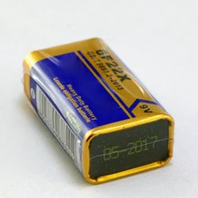 1 шт 9 V Батарея 6F22 6F22X 6LR61 сверхмощная батарея 9 в сухой батареи оптом для мультиметр радиокамера игрушки и так далее