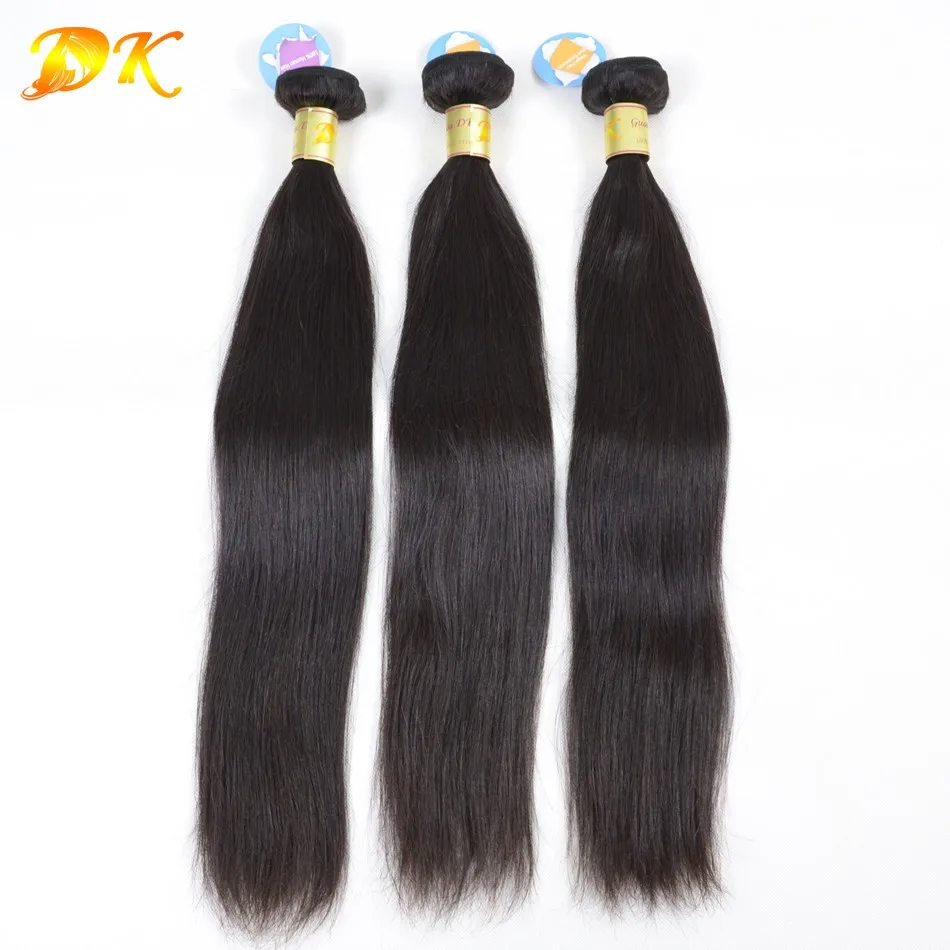 6A Unprocessed Burmese Virgin Hair Straight Human Weave 3Pcs Natural Color Cheap Extensions |