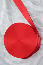 30 meter Roll Seat Belt Webbing Safety Strap Red Color 48mm Wide 5 Bars