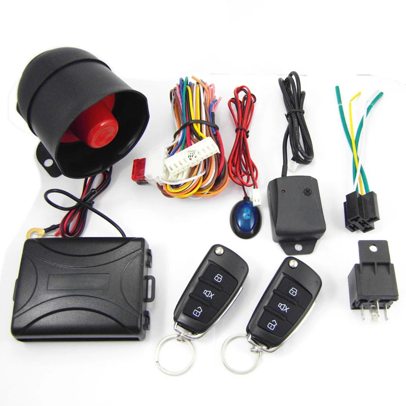 CA703 8118 One Way Remote Control Car Alarm Systems Security Key for Toyota With LED Connection