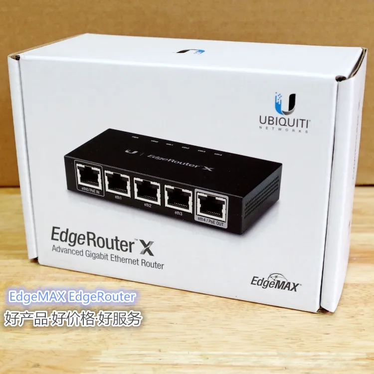 Ubiquiti EdgeRouter X Ubiquiti ER-X расширенные гигабитные Ethernet-роутеры ER-X 256 Мб хранения 5 гигабитных RJ45 портов