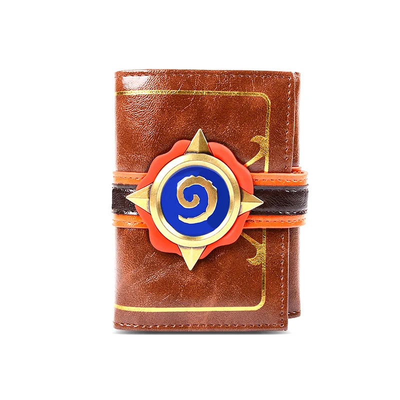 Мужской короткий кошелек персональный для любителей игр Hearthstone 3D логотип