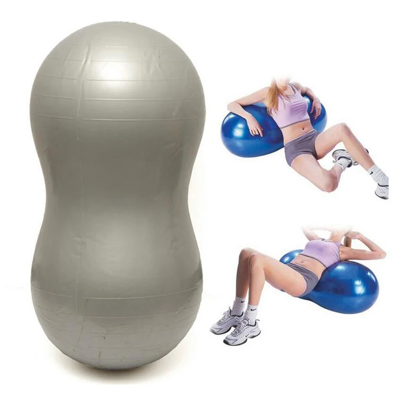 New PVC Peanut Shape Fitness Yoga Exercise Workout Ball Therapy Pilates Yoga 