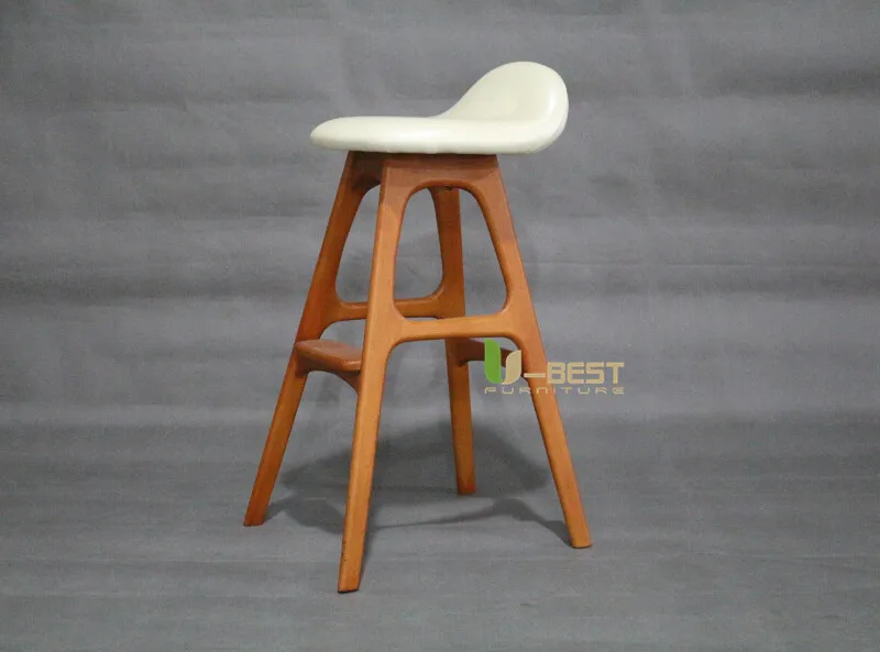 erik buch bar chair counter chair white PU cushion shining u-best furniture (2)