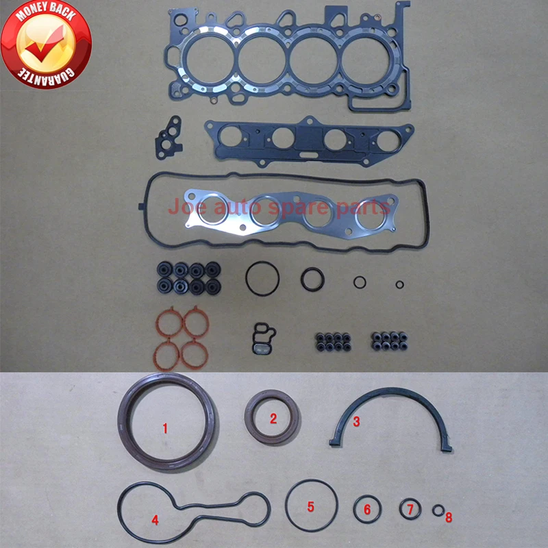 L15A2 Engine Full gasket set kit for Honda AIRWAVE FIT ARIA 1.5L 