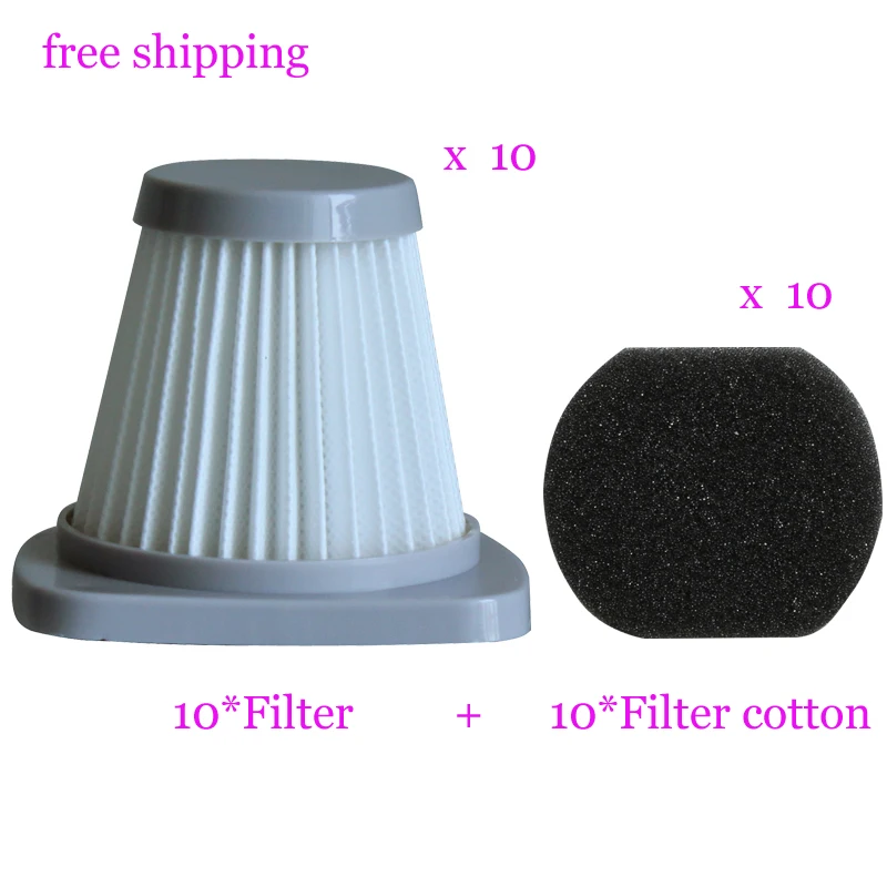 10 pcs HEPA Filter+10 pcs Filter cotton for midea SC861